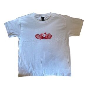 handmade swan tee